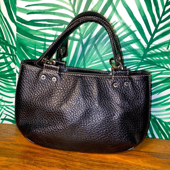 kate spade Handbags - Kate Spade Black Pebbled Leather Mini Satchel Bag